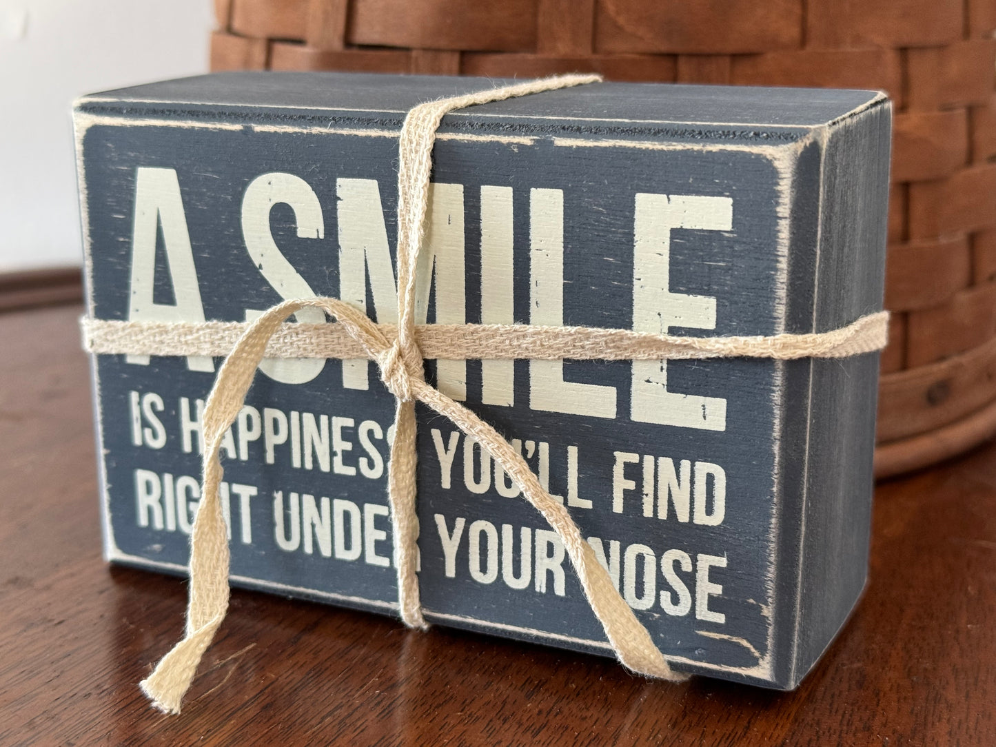 Smile Gift Set - Socks and sign gift set- smiley face gift set- Happy Gift set