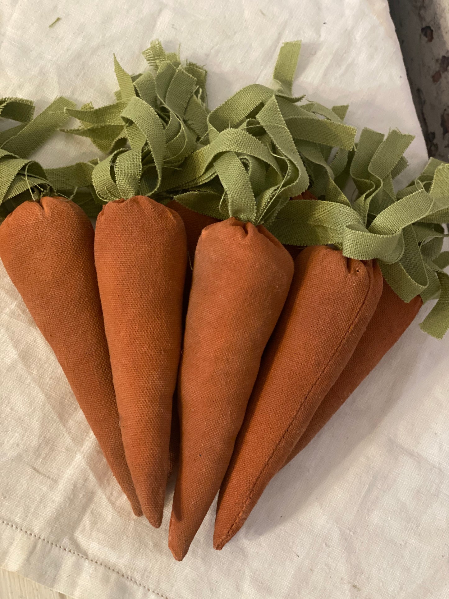 Fabric Carrots - Set of 3 farmhouse fabric carrots