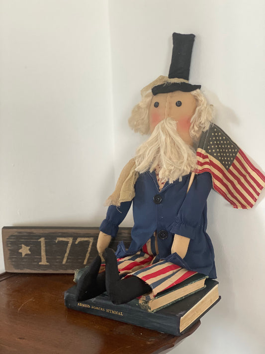 Uncle Sam Decor - 4th of July - Primitive doll