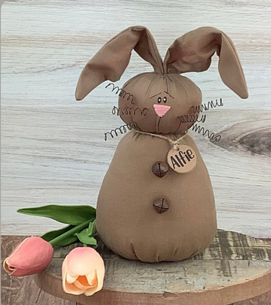 Alfie Bunny - Farmhouse Bunny - Easter Bunny - Primitive Bunny